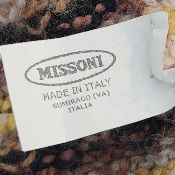 Vintage RARE Missoni Silk, Wool &  Mohair Cape Sweater - Picture 9 of 11